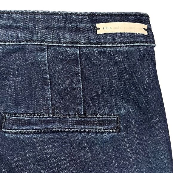 Pilcro and the Letterpress Womens Legging High Rise Denim Cropped Blue Size 28 - Picture 4 of 10